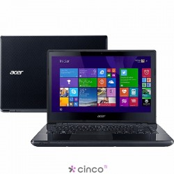 Notebook Acer 14 E5-471-34W1 i3-5005U 4GB 500GB W8.1 NX.MU7AL.003