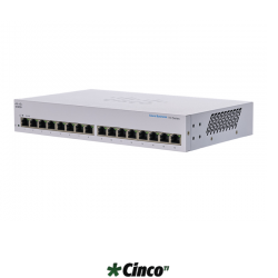 Switch não gerenciado Cisco Business CBS110-16T-D 16 portas GE Proteção vitalícia limitada CBS110-16T-NA