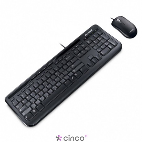 Kit Teclado/Mouse Microsoft Desktop 600 c/ Fio
