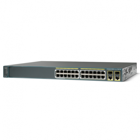 Switch Cisco Catalyst 2960 24 10/100 PoE + 2 T/SFP LAN Base Image