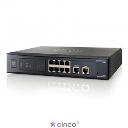 Roteador Cisco com 8 Portas LAN 10-100, 2 portas WAN, 100 VPNs IPSEC, RV082