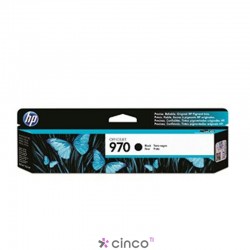 Cartucho de Tinta HP 970, Preto, caixa com 1 unidade, CN621AM