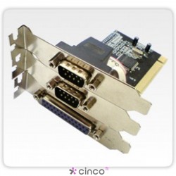 Placa PCI Flexport Slim com 2 Portas Seriais e 1 Paralela F1132W