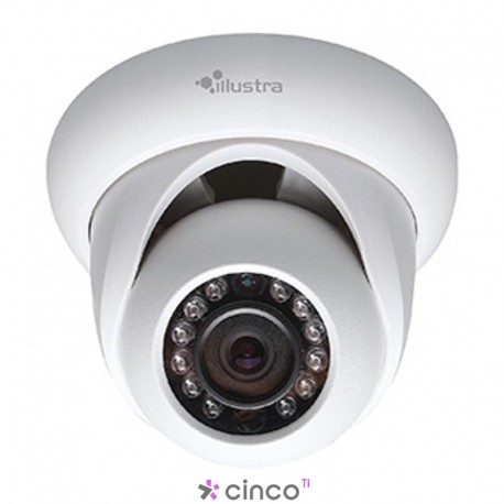 Câmera Mini Dome Illustra 1MP Lente 36MM, com IR Integrado IP66 IES01CFBCWIY