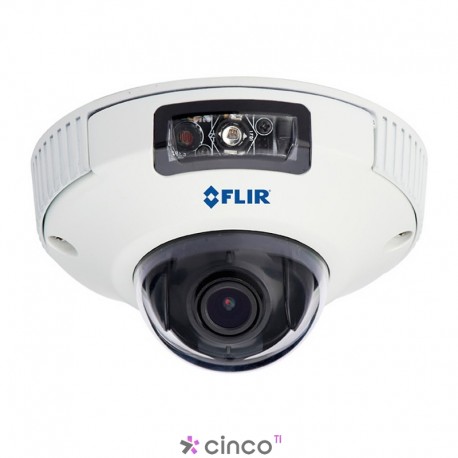 Câmera IP Dome Flir 3,6 milímetros 30FPS @ 1920x1080 Outdoor IR Dia / Noite 12VDC / PoE DND13TL2