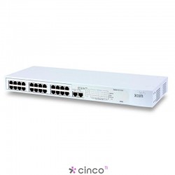 Switch 24 portas 10/100 mbps e 2 portas 10/100/1000 mbps SFP