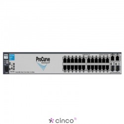 Switch ProCurve E2610-24 c/ 24x 10/100Mbps RJ45 + 2x 10/100/1000Mbps + 2x mini-Gbic (fibra)