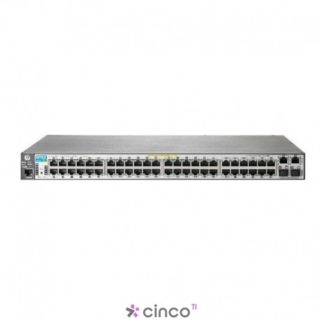 HPN Switch 2620-48-PPoE+ c/ 48x PoE 10/100Mbps RJ45 + 2x Gigabit RJ45 + 2x mini-GBIC (Fibra) Potencia PoE: 382W