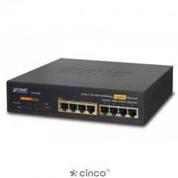 8 portas 10/100/1000 Mbps com 4 portas PoE Gigabit Ethernet Switch