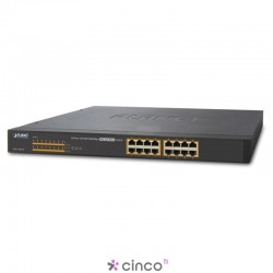 16-Port 10/100/1000Mbps 802.3at PoE+ Ethernet Switch