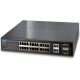 24 portas 10/100/1000 PoE + 4-Port Gigabit TP / SFP Combo Switch Gerenciável