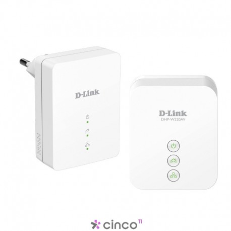 Adaptador Wireless D-Link PowerLine Av Wireless N150 Kit DHP-W221AV