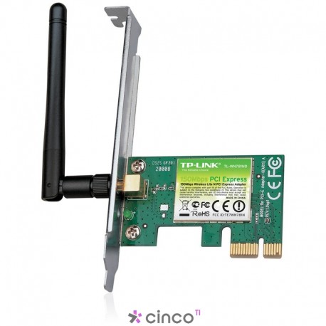 Placa de Rede TP-Link PCI Express Wireless 150Mbps TL-WN781ND