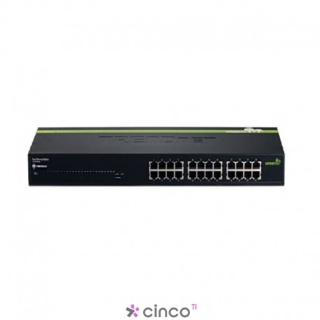 TRENDnet Switch SOHO Dual Speed com 24x 10/100 Mbps RJ45 (rack 19") TE100-S24G