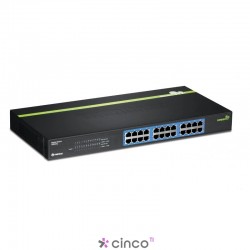 TRENDnet Switch SOHO Gigabit com 24 portas 10/100/1000 Mbps RJ45 (rack 19") TEG-S24G