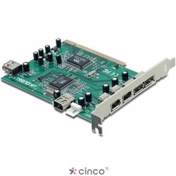 TRENDnet Adaptador PCI Combo sendo 3x USB 2.0 & 3x Firewire TFU-H33PI