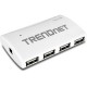  TRENDnet Extensor USB externo para 7 portas USB 2.0 alta velocidade TU2-700
