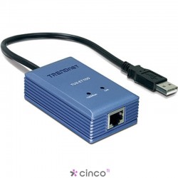 TRENDnet Adaptador de Rede USB 2.0 Fast Ethernet 10/100 Mbps RJ45 TU2-ET100