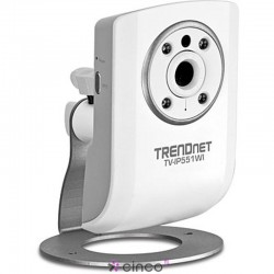 TRENDnet Câmera Vídeo IP Wireless IEEE 802.11 b/g/n, Dia/Noite, áudio TV-IP551WI