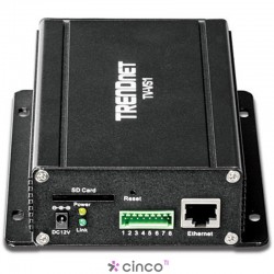  TRENDnet Conversor de Vídeo Analógico para IP - 1 canal BNC 1 x 10/100Mbps RJ45 TV-VS1