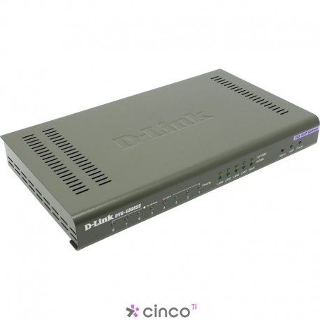 D-Link Roteador VoIP com switch 4x 10/100Mbps (RJ45) + 8x portas voz FXS (RJ11) e 1x WAN DVG-5008SG