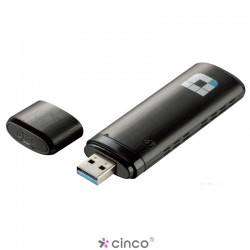  D-Link Adaptador Wireless USB AC Dualband 867Mbps (5GHz) ou 300Mbps (2.4GHz) DWA-182