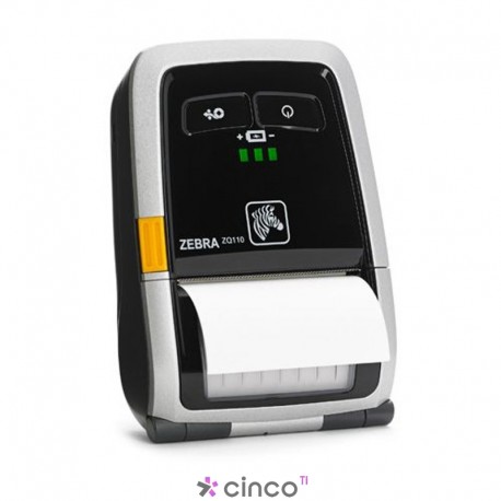 Impressora Portátil de Recibos Zebra ZQ110 203dpi com Bluetooth ZQ1-0UB0L080-00