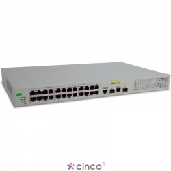 Switch Allied Telesis com 24 portas 10/100TX poe AT-FS750/24POE