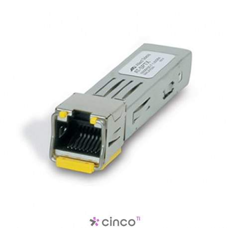 Transceiver GBIC para rede Ethernet 1000T (RJ45) SFP para uso em switch AT-SPTX 