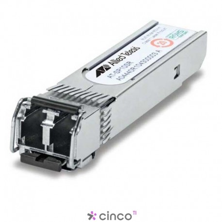 Transceiver Allied Telesis 10GBIC para fibra ótica 10000LX (MMF) SFP, para uso em switch AT-SP10SR