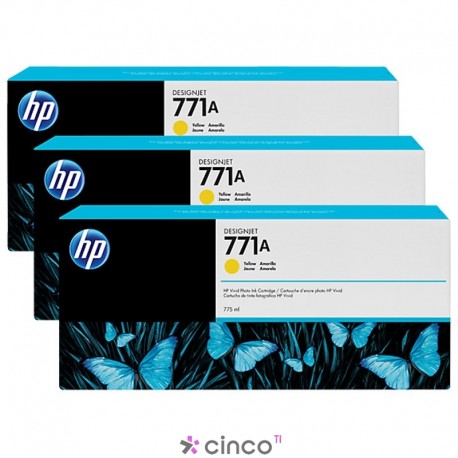 Cartucho de Toner HP 771A Amarelo B6Y42A