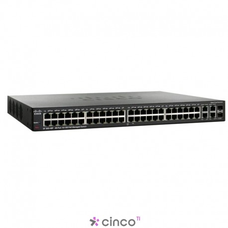 Switch Cisco SRW248G4-K9-NA 48-portas 10/100 + 2 mini GBIC