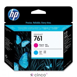 Cabeça de Impressão HP 761 Magenta e Ciano Designjet CH646A