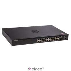 Switch Dell Networking N1524 c/ 24x 10/100/1000Mbps + 4x portas 10GB SFP+ 210-AEVX-370