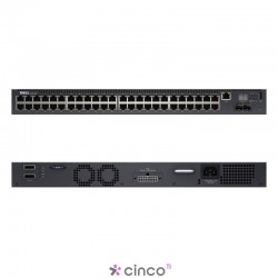 Switch Dell Networking N2048P L2 c/ 48x PoE 10/100/1000Mbps + 2x 10GbE SFP+ e 2x portas Stacking 210-ABNY-370