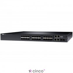 Switch Dell Networking N3024F L3 com 24x Gigabit SFP + 2x Combo SFP + 2x 10GbE SFP+ 210-ABOE-341