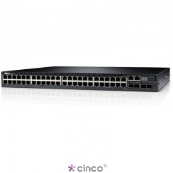 Switch Dell Networking N3048 L3 com 48x 10/100/1000Mbps + 2x Combo SFP + 2x 10GbE SFP+ 210-ABOG-370