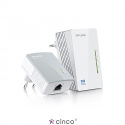 Kit Extensor de Alcance WiFi Powerline TP-LINK Edição 300Mbps WiFi e AV 500Mbps TL-WPA4220KIT