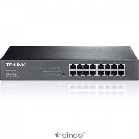 Switch Easy Smart Gigabit de 16 Portas TP-LINK TL-SG1016DE