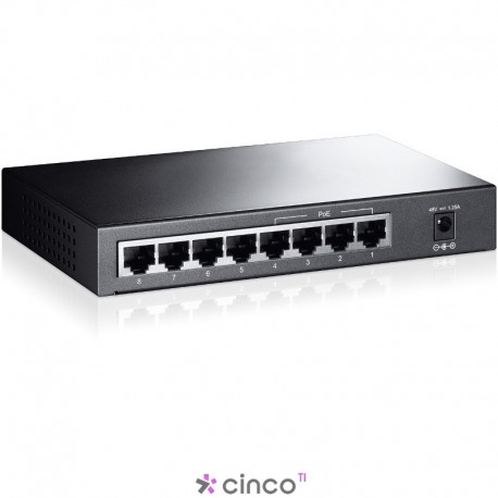 Switch de mesa Alimentado por Ethernet de 8 Portas 10/100Mbps TP-LINK TL-SF1008P