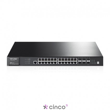 Switch Gigabit Gerenciável L2+ Empilhável de 28 Portas Jetstream TP-LINK T2700G-28TQ