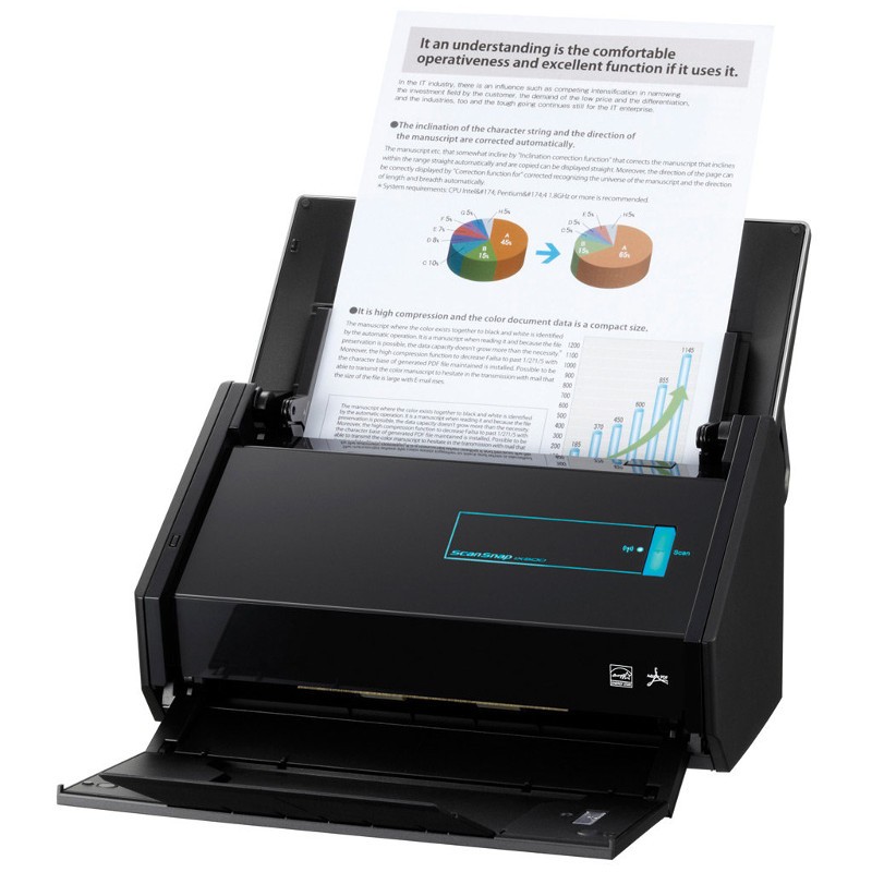 Scanner ScanSnap iX500 Fujitsu PA03656-B005 - Cinco TI