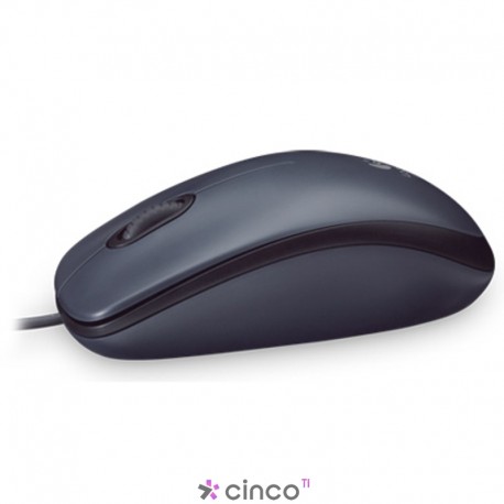 Mouse M90 Logitech, Preto, USB, 1000 DPI, Plug and Play, 910-004053