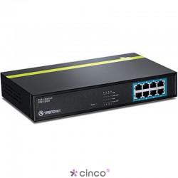 Switch Trendnet PoE+ 10/100 Mbps 8 portas TPE-T80H