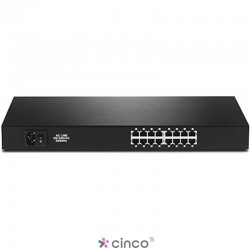 Switch Trendnet PoE+ AV Ethernet de 16 portas e 220 Watts TPE-1016L