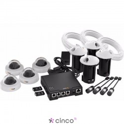 Sistema de Vigilância Axis IP F34, Kit com câmeras, cabos e acessórios 0779-012