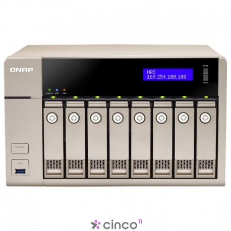 Storage NAS 8 Baias para HD Qnap TVS-863