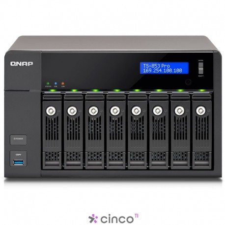 Storage NAS 8 Baias para HD Qnap TS-853 Pro