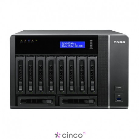 Storage NAS 10 Baias para HD Qnap TS-1079 PRO