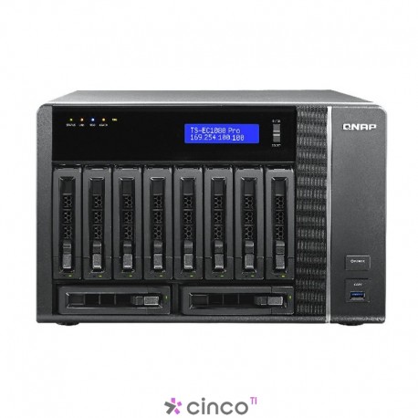 Storage NAS 10 Baias para HD Qnap TS-EC1080-PRO